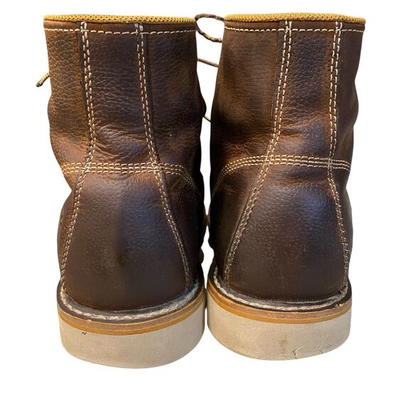 Carhartt Waterproof Moc Toe Wedge Work Boots Brown Leather EH Men's 10.5 - Picture 4 of 10